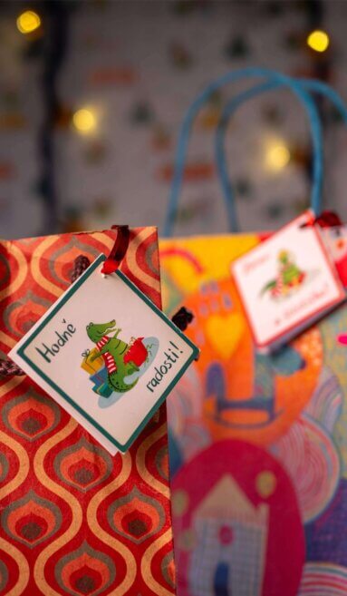 Vánoční jmenovky s přáním