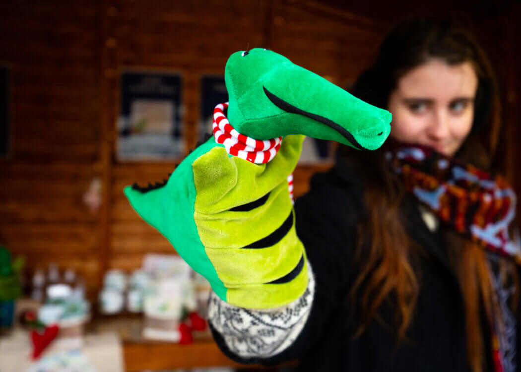 Dráček jako maňásek